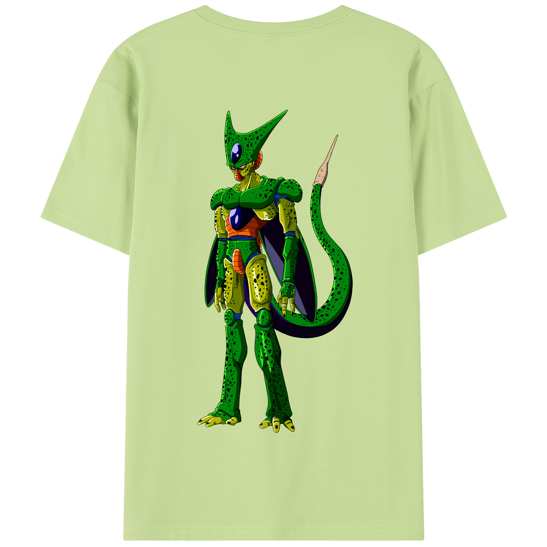 （画像用） ドラゴンボール セル DRAGON BALL Cell 綿100％半袖Tシャツ（背面プリント）